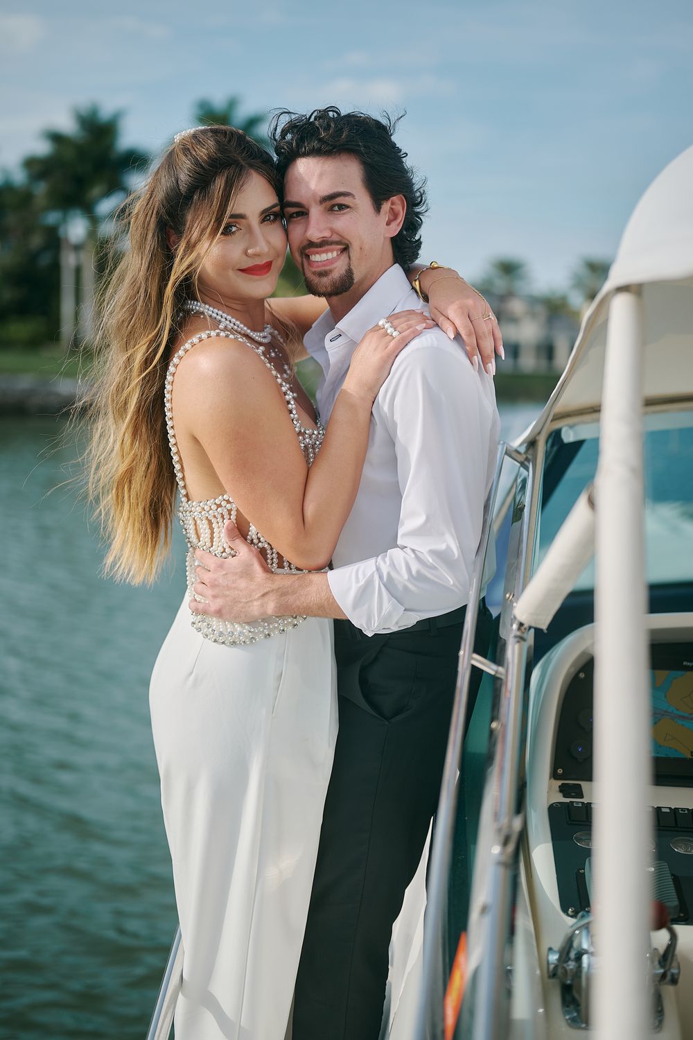 An embrace in golden light